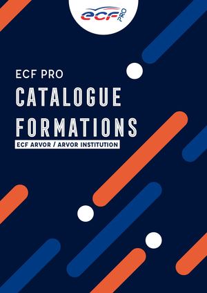 Catalogue Ecf Pro Arvor