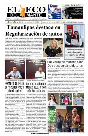 Miércoles 22 De Noviembre 2023