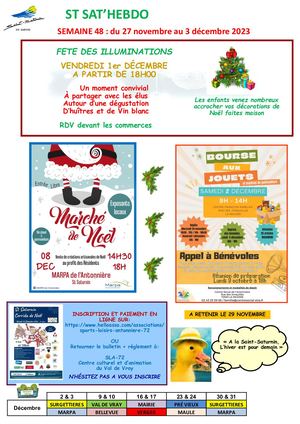 Semaine 48 Du 27 Novembre Au 3 Décembre 2023