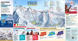 Plan des pistes Luz Ardiden 2023/24