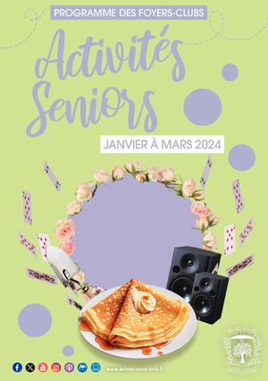Activités Seniors - Janvier à Mars 2024