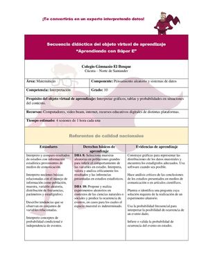 Secuencia Didáctica