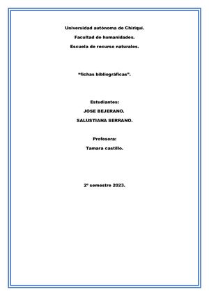 Fichas Bibliograficas