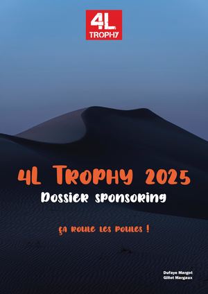 Ca Roule Les Poules Dossier Sponsoring 4l Trophy