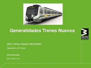 Generalidades Trenes Nuevos