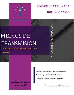 Propagación Terrestre De Las Ondas Electromagnéticas Docu