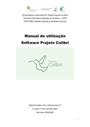 Manual Projeto Colibri