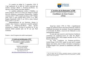 AMFAR A15 506 Candidature de Jean Couture (1924)