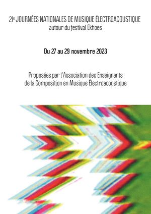 Programme Journées Nationales de Musique Électroacoustique