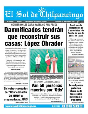 El Sol De Chilpancingo 24 Noviembre 2023