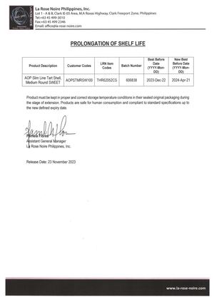 Eu Shelf Life Extension Letter 606838