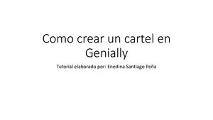 Como Hacer Cartel En Genially
