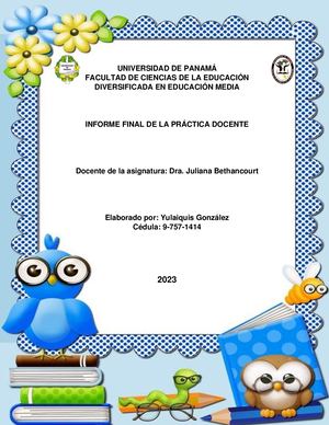 Portafolio Sobre La Práctica Docente