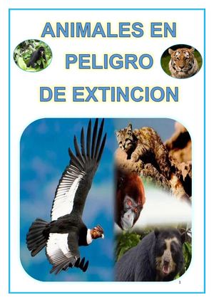 Los Animales En Peligro De Extinción