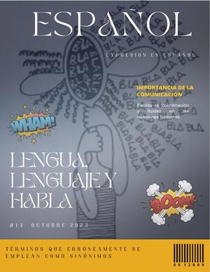 Revista Lengua,lenguaje Y Habla
