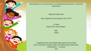 Sintesis De Un Cuento De La Literatura Infantil “Cuentos Magicos”
