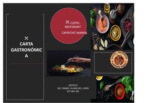 Carta Gastronómica Cw