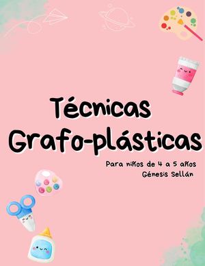 Técnicas Grafo Plásticas 4 A 5 Años