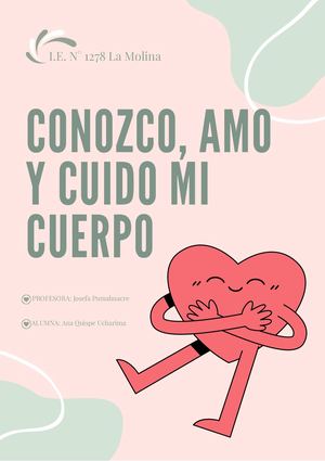 Conozco, amo y cuido mi cuerpo