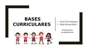 Bases Curriculares