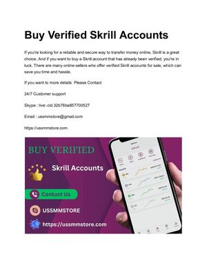Skrill Accounts