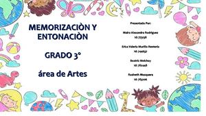 Memorizaciòn Visual, Auditiva Y Entonaciòn