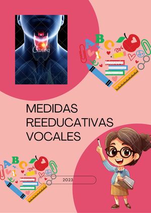 Medidas Reeducativas Vocales