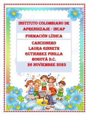 Cancionero LAURA GINNETH GUTIERREZ PINILLA