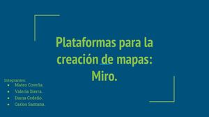 Plataformas Para La Creación De Mapas Miro Tics Pucem