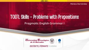 TOEFL Skills - Problems With Prepositions