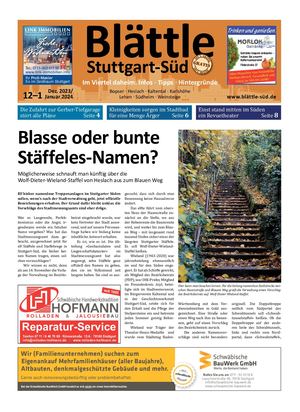 Blättle Stuttgart-Süd 12/2023–1/2024