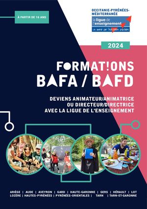 Brochure Occitanie BAFA/BAFD 2024