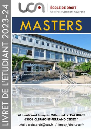 Livret Masters 2023 2024