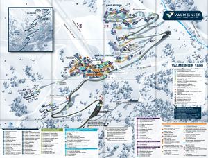 Plan Valmeinier 1800 Hiver 2023 2024