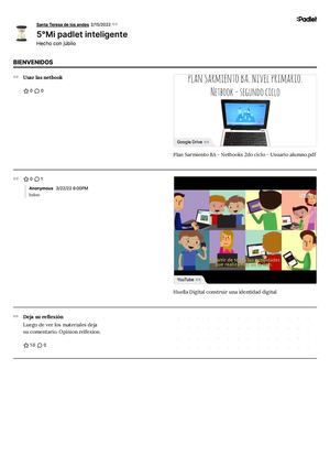 5°mi Padlet Inteligente 2023