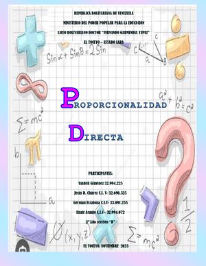Revista Proporcionalidad Directa
