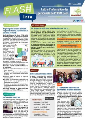 Flash Info N°112 - Décembre 2023