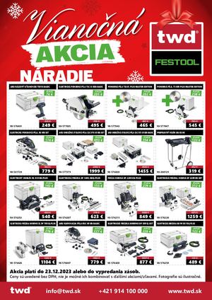 Vianočná akcia - Náradie Festool