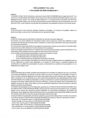 Achats Remboursés - Règlement