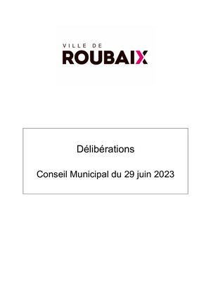 Dossier CM du 29 juin 2023