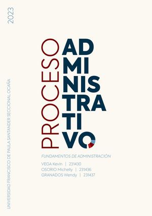 Proceso Administrativo | Fundamentos de administración