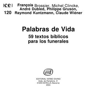 120 Palabras De Vida (Textos Para Funerales) Varios Autores