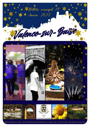 Bulletin municipal Valence sur Baïse janvier 2023