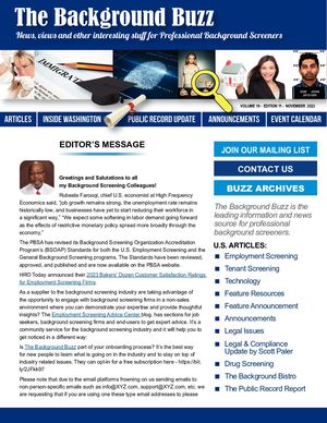 BACKGROUND BUZZ - NOVEMBER 2023