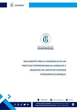 Reglamento de prácticas y pasantías