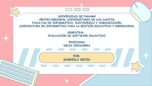 Semestral Evaluación De Software Educativo