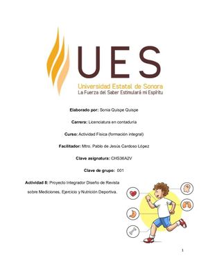 Actividad 8 Proyecto Integrador Diseño De Revista Sobre Mediciones, Ejercicio Y Nutrición Deportiva