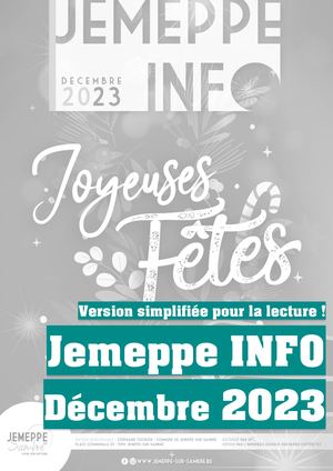JEMEPPE INFO - DECEMBRE 2023 -  VERSION SIMPLIFIEE POUR LA LECTURE