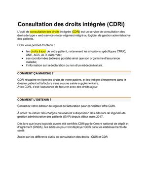 La Consultation Des Droits En Ligne