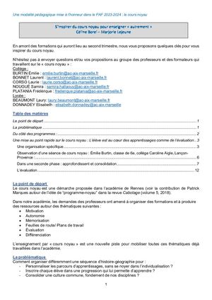 Cours Noyau Made In Am Vf